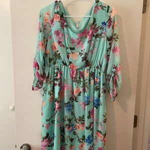 Pink Blush Maternity Dress